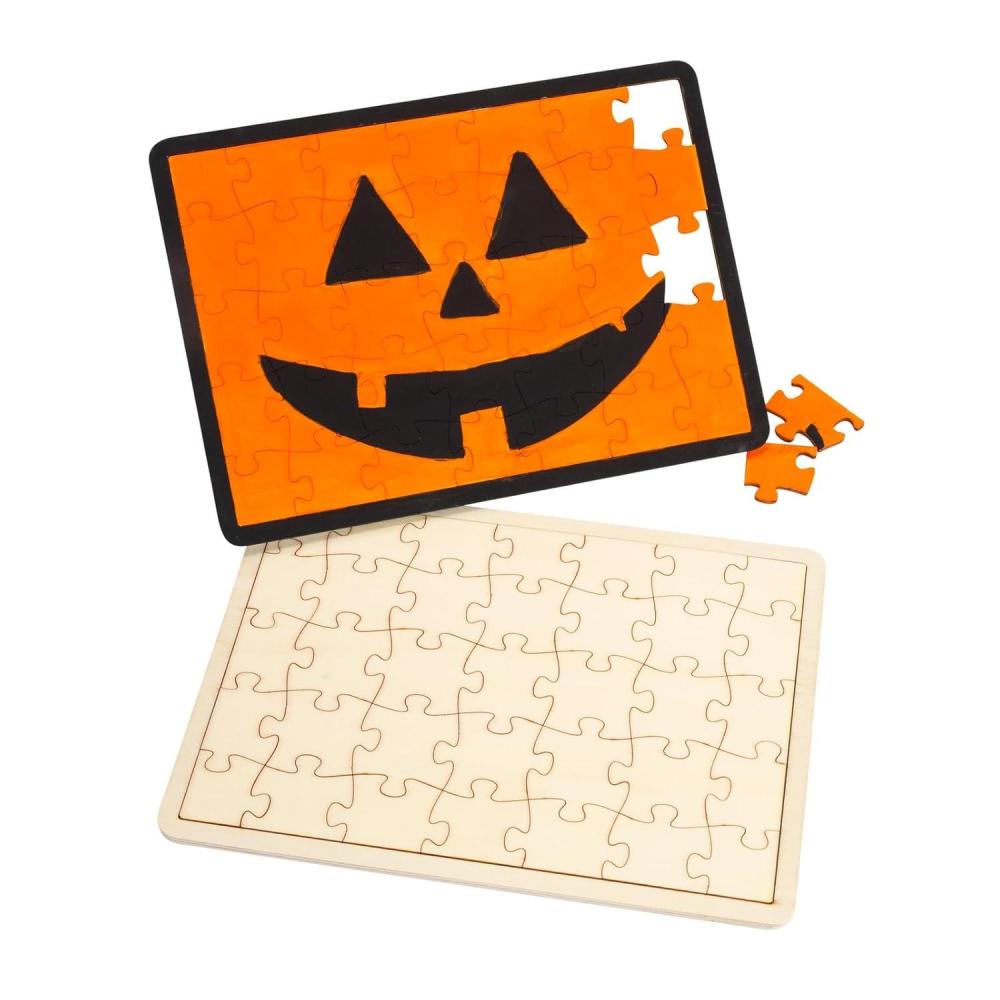 imageDecorate Your Own Wooden Tray Puzzle Set of 6 Decorate Your Own Wooden Puzzle Kids Craft Puzzles for Children Blank Wooden Jigsaw Unfinished Jigsaw Wooden Craft Puzzle to Decorate
