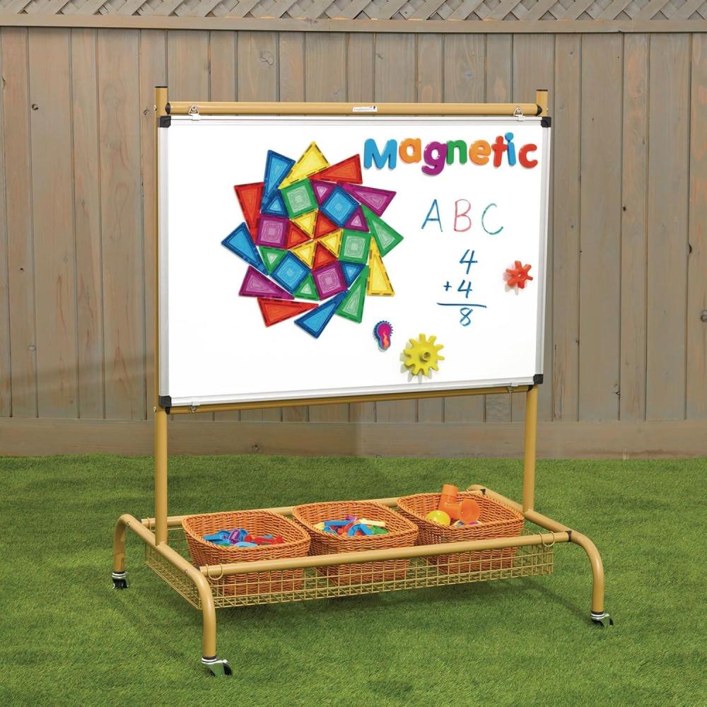 imageKids DoubleSided Magnetic Whiteboard Easel for STEM STEAM Activities Indoor and Outdoor Use