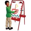 Colorations 4WAPE Adjustable Indoor-Outdoor Metal Frame Easel with Paint-on Acrylic Panels for Four Children(2-Station  Red)