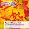 Colorations® Assorted Mixed Fabric Fall Colored Leaves, Set of 200, Assorted Fabric Leaf Shapes & Colors for Craft Projects, Fabric Leaf Shapes for Decorating, Collaging & Crafting, Craft Supplies
