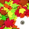 Colorations Colorful Foam Leaves, 500 Pieces, Assorted Colors & Sizes, Foam Shapes for Crafts, Precut Foam Leaf Shapes for Kids in Assorted Sizes, Ideal for Schools, Daycares, & Home Use, Kids Crafts