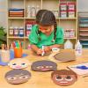 Colorations Colors Like Me Faces, Set of 24, 4 Colors, Glossy Card Stock Cut Out Faces