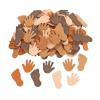 Colorations® Colors Like Me Self Adhesive Hands & Feet Foam Stickers – 200pc, Durable Crafting Materials, 4 Skin Tone Shades