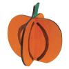 Colorations Easy Build 2-Piece Pumpkin, Set of 6, for Decorating, Halloween, Fall, Thanksgiving, DIY, for Kids, Classroom, Arts & Crafts, Projects for kids