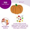 Colorations Foam Fall Stickers, Self-Adhesive, Pumpkin, Set of 300, Halloween, Parties, Harvest, Decorations, Arts and Crafts