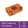 Colorations PENBOX White Cardboard Pencil Boxes (Set of 12)