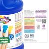 Colorations Paraben-Free Simply Washable Tempera Paint for Kids – 1/2 Gallon Value Size, Vibrant Brown. Non-Toxic and Made in The USA(Assorted  Set of 10)