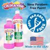 Colorations Paraben-Free Washable Tempera Paint for Kids – 8 Ounce Bottles, Set of 6 Primary Colors, Non-Toxic and Made in The USA(Metallic  6 Pack)