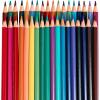 Colorations Primary Pencils with Erasers Set of 12 Pencils No 2 Grade Graphite Classroom Supplies(Colored Pencils-36 Colors)