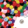 Colorations Super Fluffy Soft Acrylic Mini Pom Poms, Set of 450, 1/4 to 1/2 inch, Resealable Bag, for Kids, Arts & Crafts, DIY Crafts, Hobby Supplies, Creative Craft DIY Material, Quality
