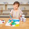 Colorations Washable Finger Paints, 16 fl oz, Brown, Non-Toxic, Creamy, Vibrant, Kids Paint, Craft, Hobby, Fun, Art Supplies, Young kids, finger painting, hand painting(Assorted  Set of 6)
