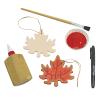 Colorations Wooden Leaf Ornaments, Set of 12, Natural wood, Ready to Decorate, DIY, Fall Decoration, Arts and Crafts, Fall Crafting, Classroom, Teacher, Crafts, Thanksgiving, Nature