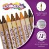 Colors Like me Crayons, 8 Colors, Regular Size, 12 Packs of an Assortment of 8 Realistic Skin Tones per Pack, Easy for Small Hands to Grasp and Apply(Crayons)