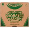 Crayola Broad Line Washable Markers – 200ct (8 Colors), Kids Bulk Classroom Art Markers for School, Back to School Essentials, Teacher Classroom Must Haves(Fine Line)