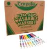 Crayola Broad Line Washable Markers – 200ct (8 Colors), Kids Bulk Classroom Art Markers for School, Back to School Essentials, Teacher Classroom Must Haves(Fine Line)