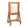 Excellerations Outdoor Painting Wall with Clear Acrylic Painting Panel and Locking Casters, Mobile Wooden Easel for Outside, Double-Sided, Creativity, Arts & Crafts, Preschool Outdoor Furniture