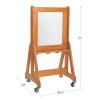 Excellerations Outdoor Painting Wall with Clear Acrylic Painting Panel and Locking Casters, Mobile Wooden Easel for Outside, Double-Sided, Creativity, Arts & Crafts, Preschool Outdoor Furniture