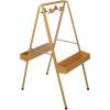 Colorations 4WAPE Adjustable Indoor-Outdoor Metal Frame Easel with Paint-on Acrylic Panels for Four Children(2-Station  Tan)