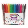 Colorations® Assorted Colors Permanent Fine-Tip Markers, Set of 12, Use on paper, plastic, metal and more, Ink dries quickly and is Non-Toxic, Use for Classroom, Home or Office