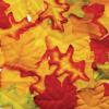 Colorations® Assorted Mixed Fabric Fall Colored Leaves, Set of 200, Assorted Fabric Leaf Shapes & Colors for Craft Projects, Fabric Leaf Shapes for Decorating, Collaging & Crafting, Craft Supplies
