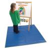 Colorations Brawny Tough Keep-It-Clean Mat, 52” x 52” – Durable Heavy-Duty Vinyl Classroom Floor Mat – For Easy Cleanup Indoors & Outdoors – Protective Floor Mat for Kids Crafts and Projects(4’4″ x 4’4″ (Square))