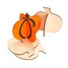 Colorations Easy Build 2-Piece Pumpkin, Set of 6, for Decorating, Halloween, Fall, Thanksgiving, DIY, for Kids, Classroom, Arts & Crafts, Projects for kids