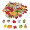 Colorations Foam Fall Stickers, Self-Adhesive, Pumpkin, Set of 300, Halloween, Parties, Harvest, Decorations, Arts and Crafts
