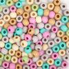 Colorations Natural Tones Wooden Beads – 150 Pieces, 6 Colors