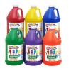 Colorations Paraben-Free Simply Washable Tempera Paint for Kids – 1/2 Gallon Value Size, Vibrant Brown. Non-Toxic and Made in The USA(Assorted  Set of 6)