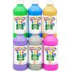 Colorations Paraben-Free Washable Tempera Paint for Kids – 8 Ounce Bottles, Set of 6 Primary Colors, Non-Toxic and Made in The USA(Metallic  6 Pack)