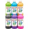 Colorations Paraben-Free Washable Tempera Paint for Kids – 8 Ounce Bottles, Set of 6 Primary Colors, Non-Toxic and Made in The USA(Tropical  6 Pack)
