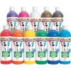 Colorations Simply Washable Tempera Paint, Rainbow Plus 8 Pack, Matte Finish, Classroom Supplies, Vibrant Colors, Non Toxic, Washes Off Easily, School, Craft, Art Supply Set, 16 oz Bottles(Assorted  11 Colors)