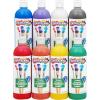 Colorations Simply Washable Tempera Paint, Rainbow Plus 8 Pack, Matte Finish, Classroom Supplies, Vibrant Colors, Non Toxic, Washes Off Easily, School, Craft, Art Supply Set, 16 oz Bottles(Assorted  8 Colors)