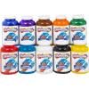 Colorations Washable Finger Paints, 16 fl oz, Brown, Non-Toxic, Creamy, Vibrant, Kids Paint, Craft, Hobby, Fun, Art Supplies, Young kids, finger painting, hand painting(Assorted  Set of 10)