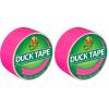 Duck Brand 280621 Metallic Color Duct Tape, Chrome, 1.88 Inches x 10 Yards, Single Roll, 1.88″ x 10 yd(Neon Pink)