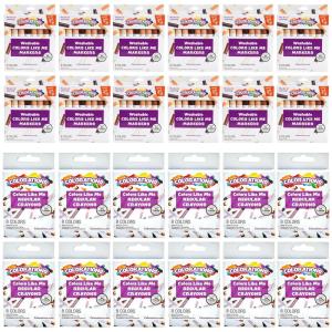 Colors Like Me Markers & Crayons, 24 Sets, Each 8 Colors, Assortment of Realistic Skin Tones, Easy for Small Hands to Grasp and Apply