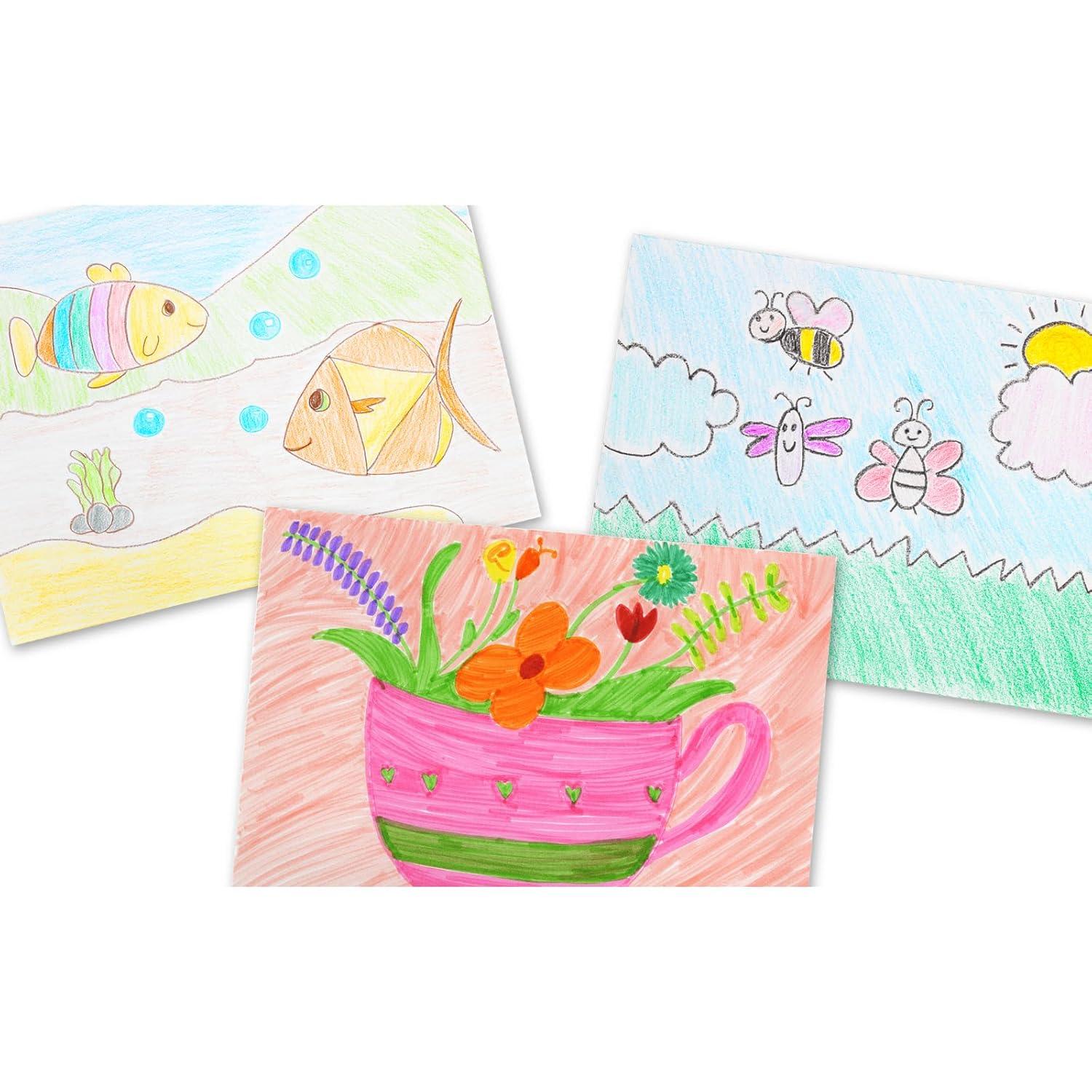 imageColorations  Creative Artist Case  150 pcs  Markers Crayons Colored Pencils Paper Art Set for Kids Coloring Kit Washable