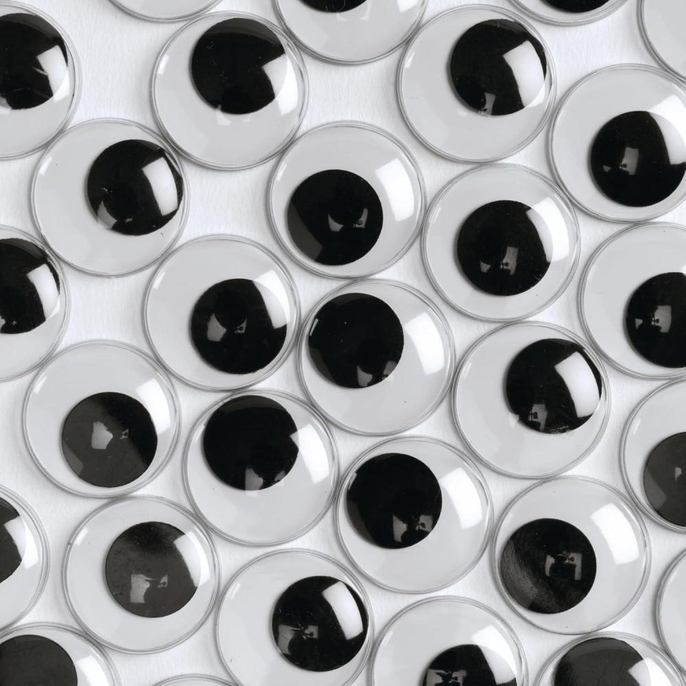 imageColorations JWE Jumbo Wiggly Eyes Black Pack of 100