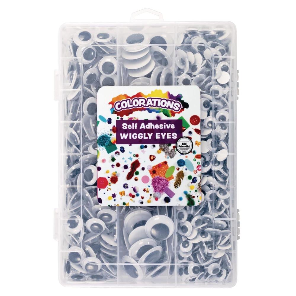 imageColorations SelfAdhesive Wiggly Eyes in Tray 875 Pieces