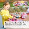 Colorations Decorate Your Own Guitars, Set of 12, Sturdy Cardboard Guitars for Kids, 3 Strings to Strum, Inidvidually Decorate and Personalize Each Guitar, Kids Craft, Craft for Children