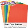 Colorations Economy Weight Colored Poster Board – 50 Sheets(Lightweight Assorted)