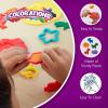 Colorations Geo Shapes Dough Cutters and Rolling Pin, Set of 9, 8 Different Shapes & The Roller, Use with Playing Dough, Dough Cutter Shapes, Great Starter Set for Using Modeling Dough, Learn Shapes