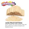 Colorations Jumbo Wood Craft Sticks, 500 Pieces – Natural Wood Craft Sticks for Building, Sorting, Mixing, Counting – Each One Measures 8” Long – Great for Kids Crafts and Projects -NJUMBO