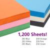 Colorations Lightweight Construction Paper with Organizer – 2200 Sheets – 9″ x 12″, Assorted Colors, Bulk Arts and Crafts Supplies, Classroom Must Haves(6 Colors  Set #2)