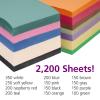 Colorations Lightweight Construction Paper with Organizer – 2200 Sheets – 9″ x 12″, Assorted Colors, Bulk Arts and Crafts Supplies, Classroom Must Haves(12 Colors  Smart Pack)