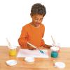 Colorations No-Spill White Lid Tempera Paint Cups for Kids Value Classroom Pack Painting Supply (10 pack), Model:10WPC