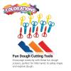 Colorations Plastic Fun Dough Scissors for Texture, Set of 12, 3 Designs, Easy Clean, Safe, Arts & Crafts, Sculpting, Clay, for Kids, Durable DSCISSOR
