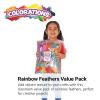 Colorations Rainbow Craft Feathers Classroom Pack, 8 oz – Colored Feathers for Arts & Crafts, Includes Zip-Top Bag for Easy Storage – Classroom Supplies for School and Learning at Home(8 oz.)