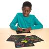 Colorations Scratch Art Boards -100 Boards with 20 Sticks