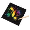Colorations Scratch Art Boards, 100 Sheets, 6 inches x 6 inches, Unique, Rainbow, Black Board, Gifts, Artwork